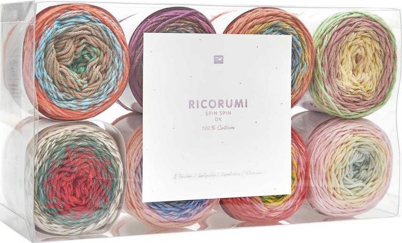 Rico Design Ricorumi-Set Spin Spin Häkelwolle, 8er-Set von Rico Design