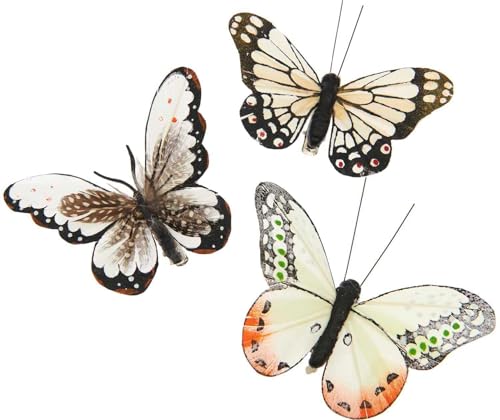 Rico Design Schmetterling mit Clip Dekostecker Frühling Set Dekofigur Tischdeko Fensterbank Garten Dekoaccessoire Schmetterlingsclip Kreatives Basteln Frühlingsdeko Innenbereich Orangetöne Rico Design Schmetterling mit Clip Dekostecker Frühling Set Dekofigur Tischdeko Fensterbank Garten Dekoaccessoire Schmetterlingsclip Kreatives Basteln Frühlingsdeko Innenbereich Orangetöne von Rico Design