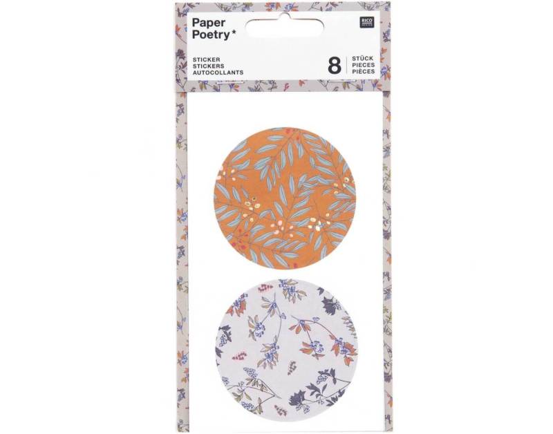 Rico Design Sticker Paper Poetry Sticker Pflanzen 4 Blatt von Rico Design