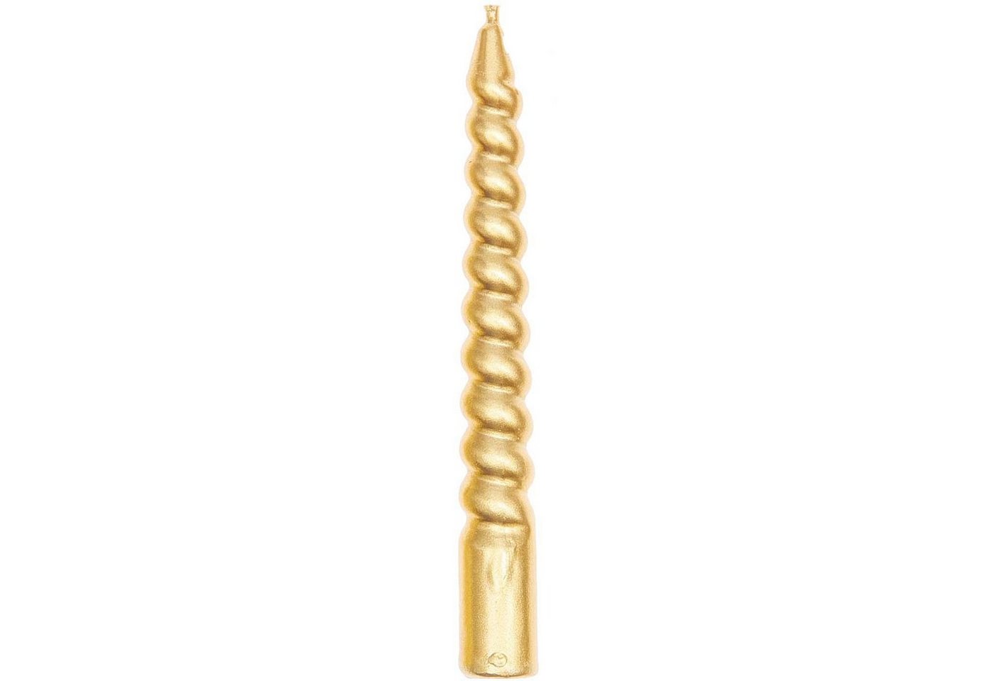 Rico Design Tafelkerze SPIRAL KERZEN GOLD 1,2 x 10cm 10 STÜCK von Rico Design