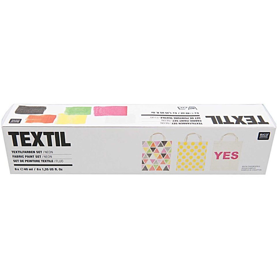 Rico Design Textilfarbe Textilfarben 6x40ml Rico Design Textilfarbe Textilfarben 6x40ml von Rico Design