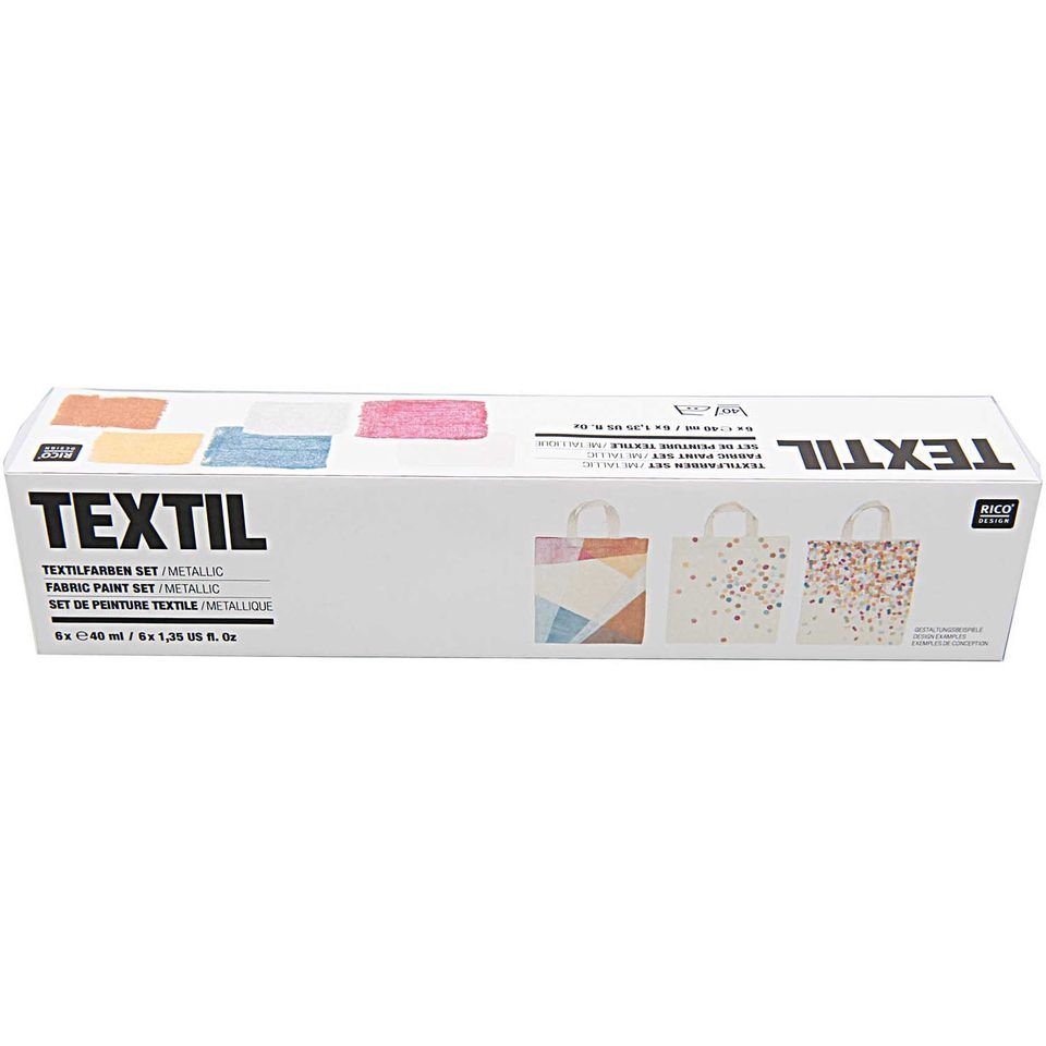 Rico Design Textilfarbe Textilfarben 6x40ml Rico Design Textilfarbe Textilfarben 6x40ml von Rico Design