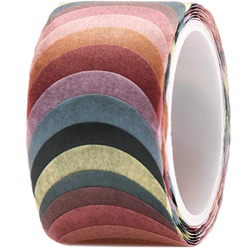 Rico Design Washi Sticker - 200 selbstklebende Sticker - ideal zum Basteln - DIY (Kreise) von Rico Design