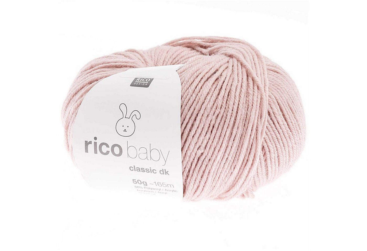 Rico Design Wolle Baby Classic Dk Babywolle zum Stricken und Häkeln Häkelwolle, 165,00 m (50g Strickgarn, Handstrickgarn, Nadelstärke 3,5 - 4 mm), trocknergeeignet, weich und pflegeleicht von Rico Design