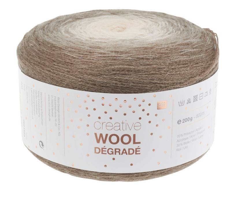 Rico Design Wool Dégradé Häkelwolle, 800 m von Rico Design