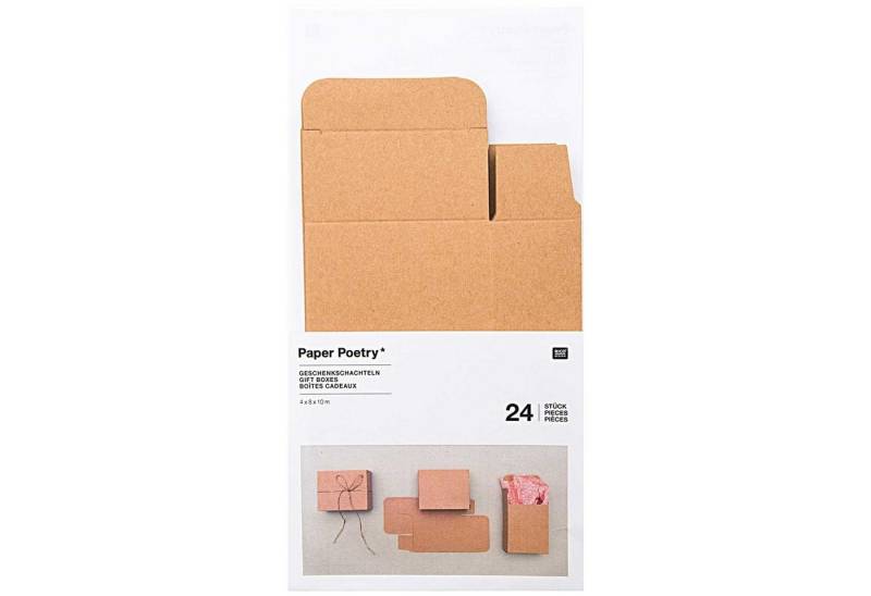 Rico Design befüllbarer Adventskalender Paper Poetry Adventskalender Boxen Set 24teilig von Rico Design
