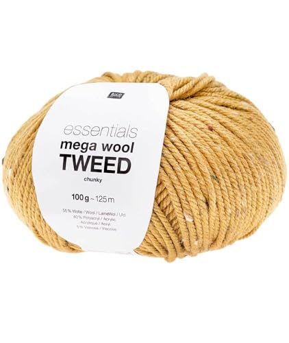 Rico Essential Mega Wool Tweed Chunky 006 senffarben Rico Essential Mega Wool Tweed Chunky 006 senffarben von Rico Design