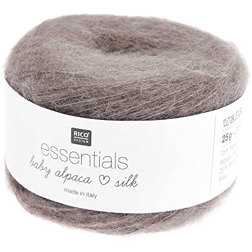 Rico Essentials Baby Alpaca Loves Silk, feines Lacegarn mit Seide und flauschiger Alpakawolle Rico Essentials Baby Alpaca Loves Silk, feines Lacegarn mit Seide und flauschiger Alpakawolle von Rico Design