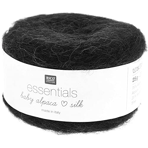 Rico Essentials Baby Alpaca Loves Silk 006 schwarz von Rico Design