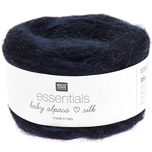 Rico Essentials Baby Alpaca Loves Silk 012 Marine von Rico Design