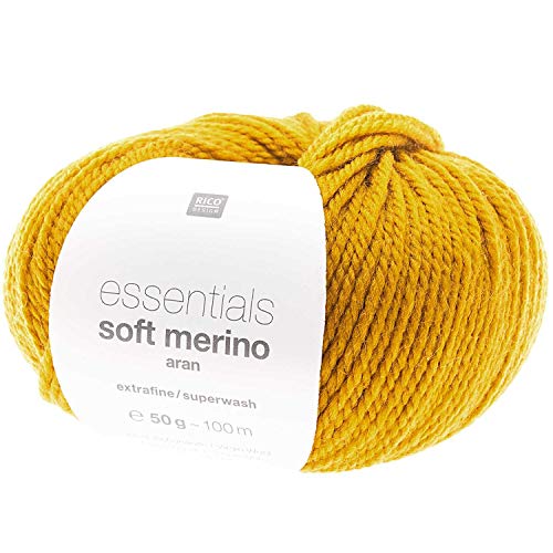 Rico Essentials Soft Merino Aran 001 Senf von Rico Design