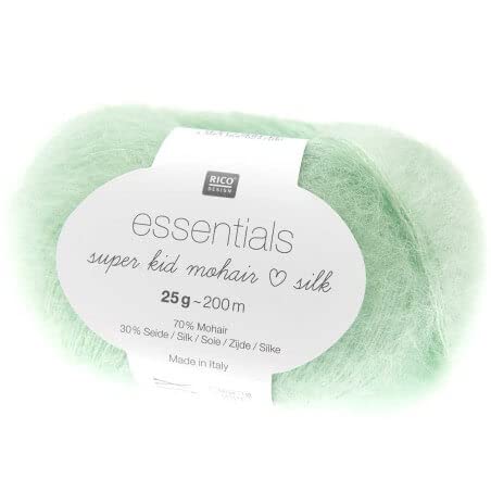 Rico Essentials Super Kid Mohair Loves Silk 061 Pastellgrün von Rico Design
