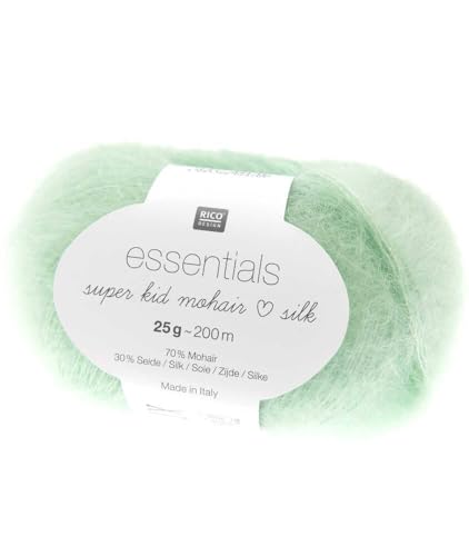 Rico Essentials Super Kid Mohair Loves Silk 061 Pastellgrün von Rico Design