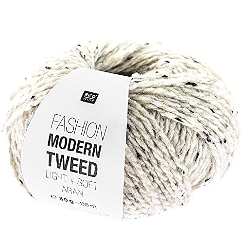 Rico Fashion Modern Tweed Light & Soft Aran 001 Cream von Rico Design