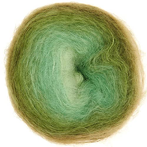 Rico Super Kid Mohair loves Silk Colourlove 20, Mohair Seide Wolle Farbverlauf zum Stricken und Häkeln, 100g Bobbel von Rico Design