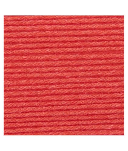 Rico Superba Bamboo Uni 4-lagige Socke 009, rot von Rico Design