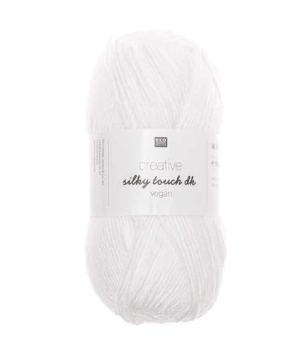 Wolle Rico Design – Creative Silky Touch DK – 100 g – 100% Acryl weiß von Rico Design