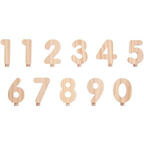 Zahlenset natur aus Kiefernholz 10teilig von Rico Design