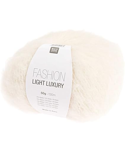 Rico Fashion Light Luxury Fb. 01 creme - leichte Wolle mit Alpakawolle zum Stricken & Häkeln made in Peru Rico Fashion Light Luxury Fb. 01 creme - leichte Wolle mit Alpakawolle zum Stricken & Häkeln made in Peru von Universal Yarn