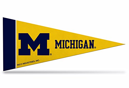 Michigan Wolverines Mini-Wimpel-Set, 8-teilig von Rico Industries