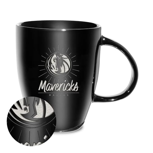 Rico Industries NBA Basketball Dallas Mavericks Sunburst Keramiktasse mit Lasergravur, 530 ml Rico Industries NBA Basketball Dallas Mavericks Sunburst Keramiktasse mit Lasergravur, 530 ml von Rico Industries