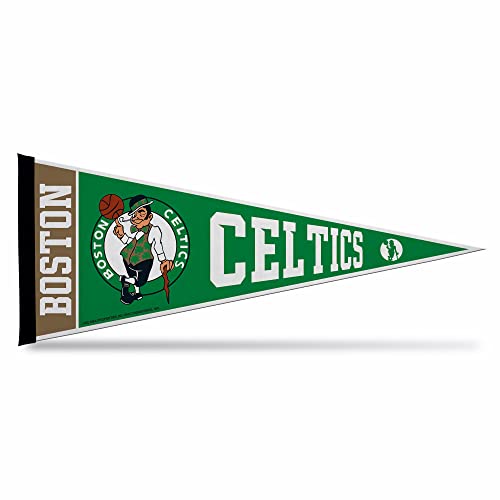 Rico Industries NBA Basketball Boston Celtics Exklusiver Filz-Wanddekoration, 30,5 x 76,2 cm, ideal für Zuhause, Schlafzimmer, Männerhöhle von Rico Industries