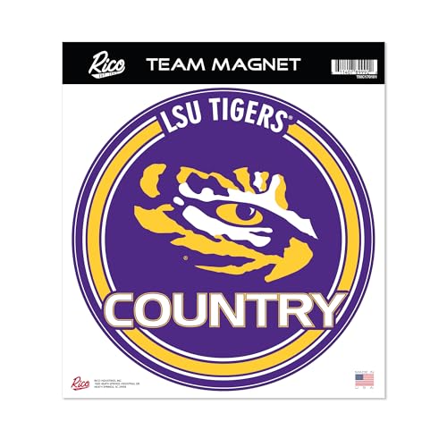 Rico Industries NCAA LSU Tigers Standard-Magnet, rund, 20,3 cm Rico Industries NCAA LSU Tigers Standard-Magnet, rund, 20,3 cm von Rico Industries