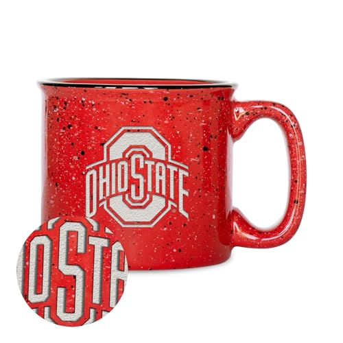 Rico Industries NCAA Ohio State Buckeyes Tasse mit Lasergravur, 425 ml, Rot Rico Industries NCAA Ohio State Buckeyes Tasse mit Lasergravur, 425 ml, Rot von Rico Industries