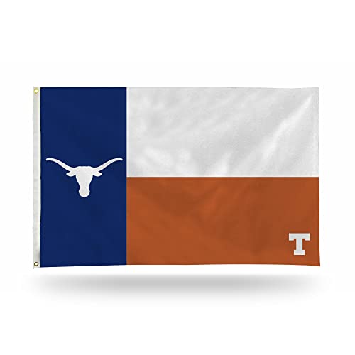 Rico Industries NCAA Texas Longhorns Staatsflagge, 90 x 150 cm, einseitig – für drinnen und draußen – Heimdekoration Rico Industries NCAA Texas Longhorns Staatsflagge, 90 x 150 cm, einseitig – für drinnen und draußen – Heimdekoration von Rico Industries