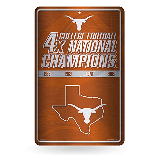 Rico Industries NCAA Texas Longhorns Champ großes Metallschild, 27,9 x 43,2 cm, großes Metallschild für Zuhause Rico Industries NCAA Texas Longhorns Champ großes Metallschild, 27,9 x 43,2 cm, großes Metallschild für Zuhause von Rico Industries