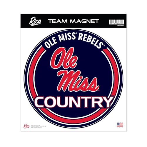 Rico Industries NCAA University of Mississippi – Ole Miss Standard-Magnet, rund, 20,3 cm Rico Industries NCAA University of Mississippi – Ole Miss Standard-Magnet, rund, 20,3 cm von Rico Industries