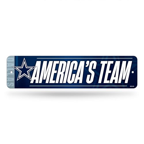 Rico Industries NFL Football Dallas Cowboys Metall-Straßenschild 10,2 x 38,1 cm, Heimdekoration – Schlafzimmer – Büro – Männerhöhle Rico Industries NFL Football Dallas Cowboys Metall-Straßenschild 10,2 x 38,1 cm, Heimdekoration – Schlafzimmer – Büro – Männerhöhle von Rico Industries