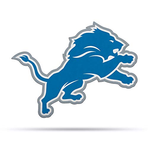 Rico Industries NFL Football Detroit Lions Primary Shape Cut Wimpel – Heim- und Wohnzimmer-Dekor – weicher Filz EZ zum Aufhängen von Rico Industries