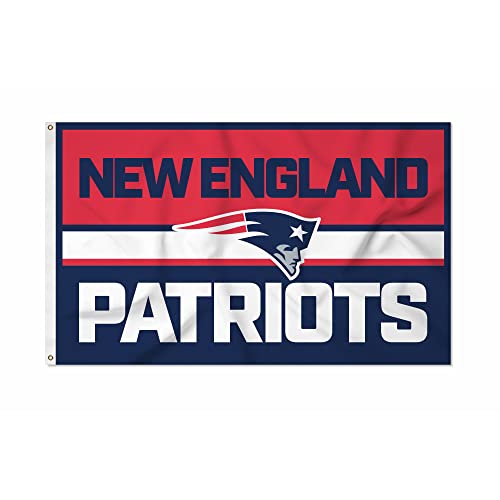 Rico Industries NFL Football New England Patriots Bold 90 x 152 cm Banner Flagge einseitig – drinnen oder draußen – Heimdekoration Rico Industries NFL Football New England Patriots Bold 90 x 152 cm Banner Flagge einseitig – drinnen oder draußen – Heimdekoration von Rico Industries
