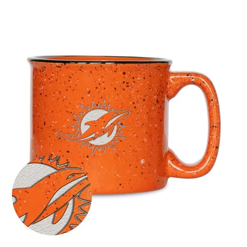 Rico Industries NFL Football Philadelphia Eagles Speckle Tasse mit Lasergravur, Lagerfeuer, 425 ml von Rico Industries