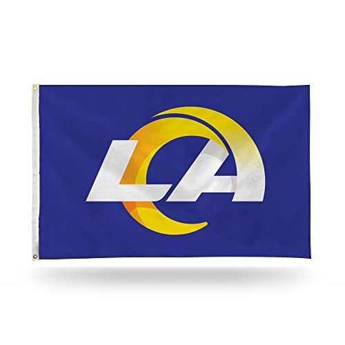 Rico Industries NFL Los Angeles Rams einseitige Banner mit Ösen, 90 x 150 cm von Rico Industries
