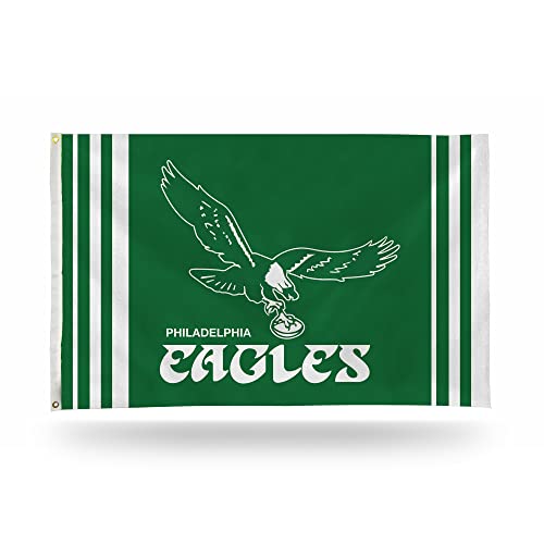 Rico Industries NFL Philadelphia Eagles Throwback Alternate 90 x 150 cm Banner Flagge 90 x 150 cm Banner, einseitig – für drinnen und draußen – Heimdekoration Rico Industries NFL Philadelphia Eagles Throwback Alternate 90 x 150 cm Banner Flagge 90 x 150 cm Banner, einseitig – für drinnen und draußen – Heimdekoration von Rico Industries