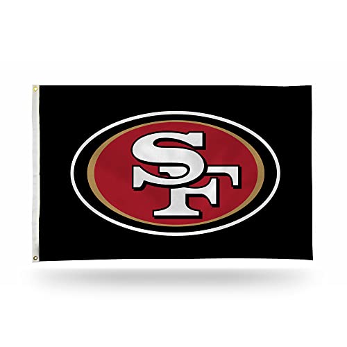 Rico Industries NFL San Francisco 49ers Flagge, schwarz, 90 x 150 cm, Banner, Flagge, einseitig – für drinnen und draußen – Heimdekoration Rico Industries NFL San Francisco 49ers Flagge, schwarz, 90 x 150 cm, Banner, Flagge, einseitig – für drinnen und draußen – Heimdekoration von Rico Industries