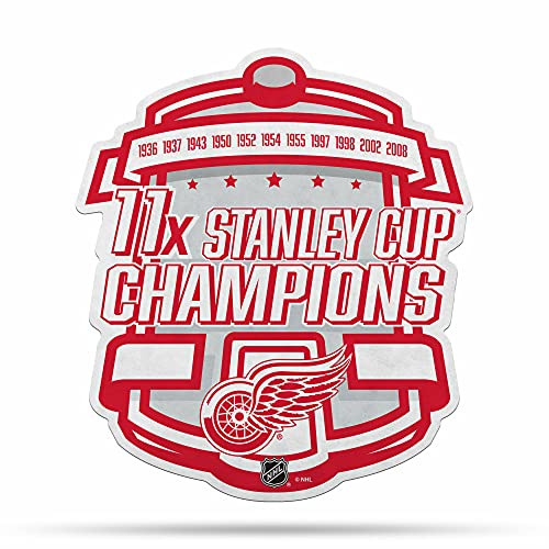 Rico Industries NHL Hockey Detroit Red Wings Champ Shape Cut Wimpel – Wohn- und Wohnzimmer-Dekor – weicher Filz EZ zum Aufhängen von Rico Industries