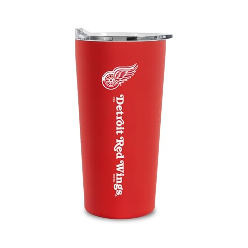 Rico Industries NHL Hockey Detroit Red Wings Trinkbecher, weich, griffig, 530 ml von Rico Industries