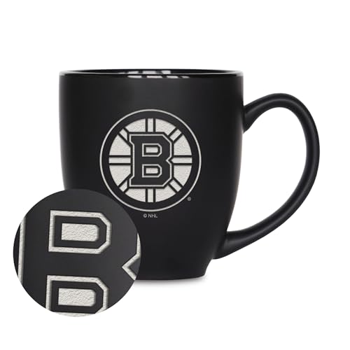 Rico Industries NHL Hockey Ottawa Senators 425 ml Lasergravur matt schwarz Keramik Bistro Tasse – für heiße oder kalte Getränke Rico Industries NHL Hockey Ottawa Senators 425 ml Lasergravur matt schwarz Keramik Bistro Tasse – für heiße oder kalte Getränke von Rico Industries