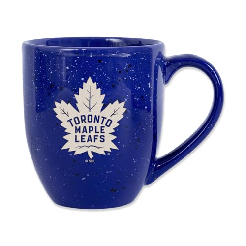 Rico Industries NHL Hockey Toronto Maple Leafs Royal 473 ml Team Color Lasergravur gesprenkelte Keramik-Kaffeetasse von Rico Industries