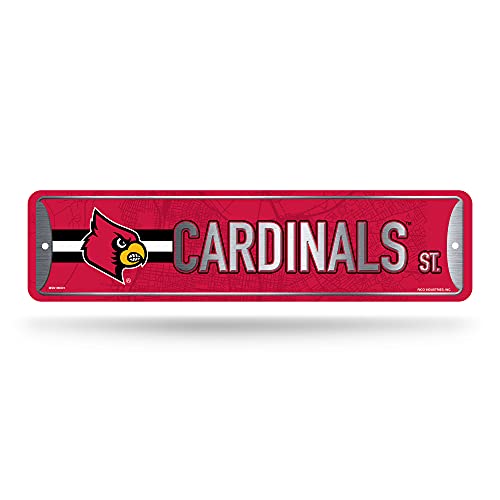 Rico Industries Unisex-Erwachsene MSN Wandschild, Louisville Cardinals von Rico Industries