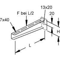 Rico Ausleger L=116mm 16B2-100-V - 16B2-100-V Rico Ausleger L=116mm 16B2-100-V - 16B2-100-V von Rico