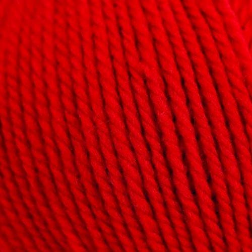 Rico Essentials Soft Merino Aran 50 g – 008 Rot von Rico Design