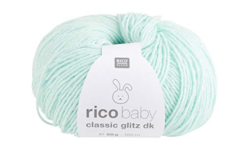 Wolle Rico Baby Classic Glitzer DK, 50g, ca. 165m Mint von Rico Design