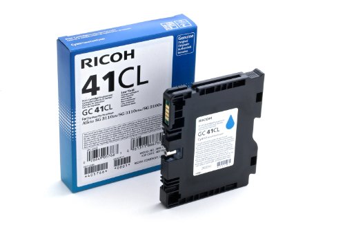 Ricoh 405766 SG2100N Inkjet Cartridge, 600 Seiten / 5% Deckung, GC41CL, cyan von Ricoh