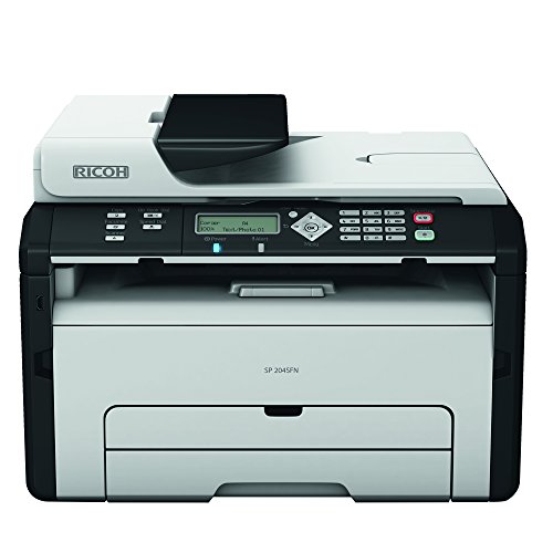 Ricoh SP 204SFN Multifunktionsgerät (Kopierer, Drucker, Scanner, Fax, USB 2.0) grau von Ricoh