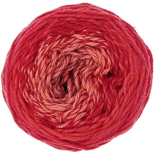 50g Ricorumi -Spin Spin - Farbe: 5 - Verlauf rot - feine Baumwolle zum Häkeln von Amigurumi-Figuren aus den neue Ricorumi-Heften von Rico Design