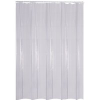 Duschvorhang Folie Brillant inkl. Ringe transparent 240x180 cm - transparent von Ridder